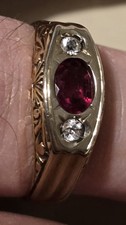 Anello maschile in oro 18 ct