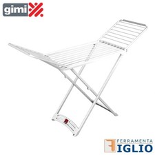 Stendibiancheria Stendino Richiudibile da Pavimento in Resina con Ruote GIMI