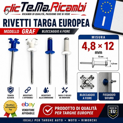 Kit rivetti grafportatarga - 25,