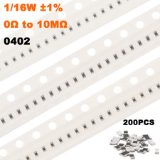 0402 SMD/Resistenze chip/Resistenza 1/16W ±1% gamma completa di valori da 0Ω a 10MΩ 