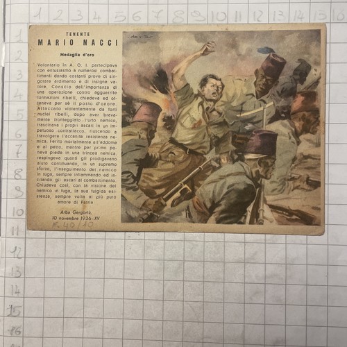 Cartolina nacci med - m.,