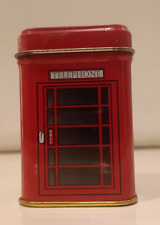 Scatola di latta - ENGLISH BREAKFAST TEA - cabina telefonica rossa londra / uk