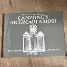 * A Gabrieli Ricercari Ariosi organ (Baerenreiter)