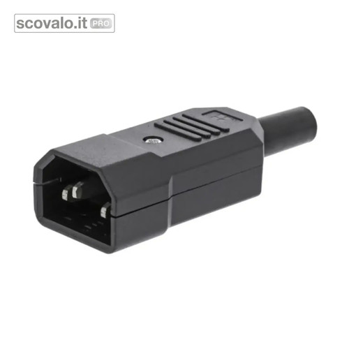 Spina volante iec c14 maschio - spina,