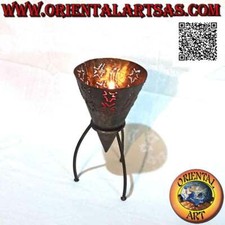 Portacandele cono traforato