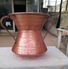 oggetti in rame fatti a mano  :padelle,centrotavola,orologi,conche ed altro.