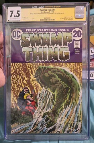 Swamp thing cgc 5 jsa - cgc, 7.5