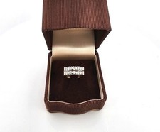 Anello veretta in oro giallo 18 kt con diamanti