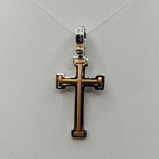 Ciondolo Croce uomo oro 18k