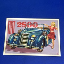 AUTO ANNI 30 FIAT 2800 TORPEDO MINISTERIALE Cartolina d'epoca