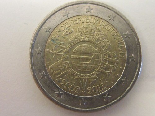 Moneta euro anniversario - da, 2