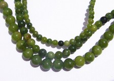 1 filo perline pietre dure forate Giada tondo naturale 4-8mm bijoux