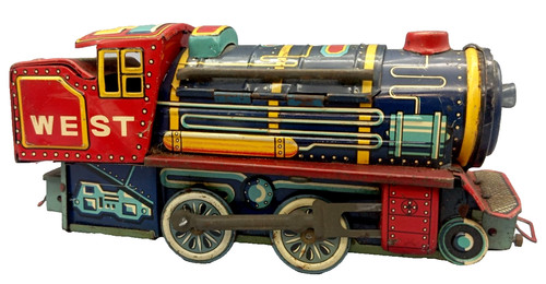 Antico trenino latta - antico,