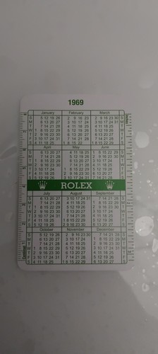 Rolex calendario formato card - formato,