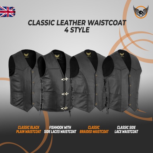 Gilet moto uomo classico nero