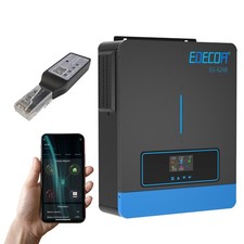 Inverter Solare Ibrido EDECOA 48V 6200W MPPT 120A PV60-500V Senza Batteria WIFI APP