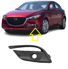 NUOVA PER MAZDA 3 2017 - 2018 GRIGLIA FENDINEBBIA PARAURTI ANTERIORE NERA SINISTRA N/S