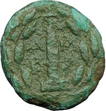 AMBRAKIA (Ambracia) Epiro Dione Obelisco di Apollo moneta greca antica i34318