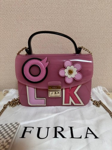 Furla candy bag purple leather - furla,