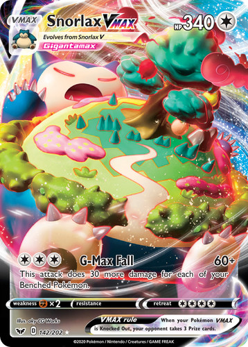 Snorlax vmax holo sword - -,
