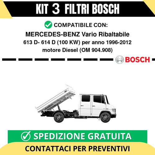 Kit bosch filtri tagliando - bosch, 3