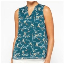 Blusa senza maniche floreale