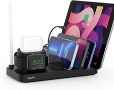 SOOPII STAZIONE DI RICARICA USB A 6 PORTE INCLUSI CAVI DI RICARICA PER CELLULARI