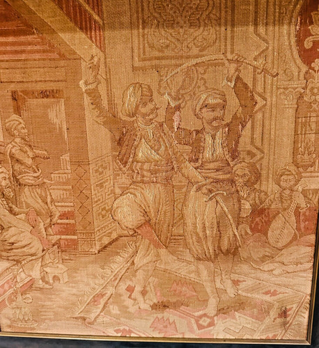 Arazzo antico xix secolo - arazzo,