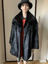 Pelliccia Vera Nera Volpe /coniglio