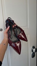 Tacco basso Burgundy Nuovo