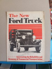 "The New Ford Truck" 1932 Brochure Great Graphics Pickups Station Wagon Bus