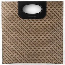 Moda Gherardini Borsa a mano Piattina Moka Tessuto Millerighe - GH0163-MOK