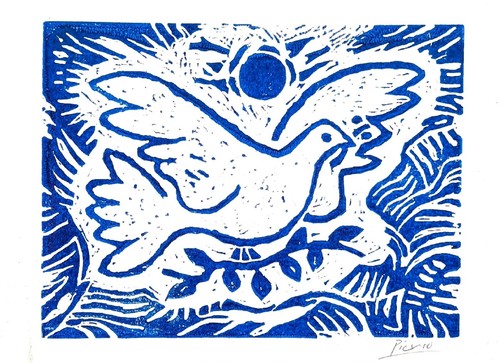 Pablo picasso linocut - pablo,