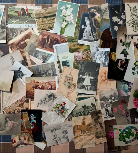 100 cartoline donnine arte - cartoline,