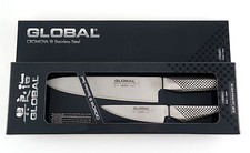 Global Coltello da Cucina 20cm Lama + Putzmesser 11cm IN Scatola Regalo G-201