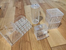 Contenitori in plastica trasparente multiuso - Set di 4 scatole 