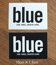 2 X Adesivi Sticker Blue Surf