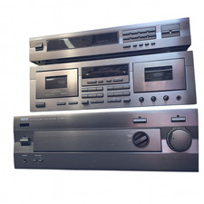 Yamaha TX-492 Tuner KX-W592 Cassette Deck AX-592 Amplifier Vintage Hi-Fi Japan