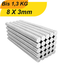 Magnete al neodimio 8x3 mm