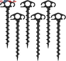 6pcs Sand Tent Stakes Spiral