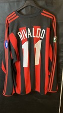 Maglia Gara Rivaldo Milan Matchworn Issued Juve Lazio Inter Roma Napoli 