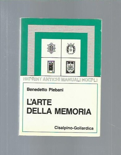 Arte della memoria b - della,