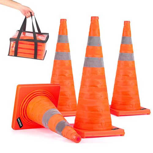 Conos con traffico naranja - 4,