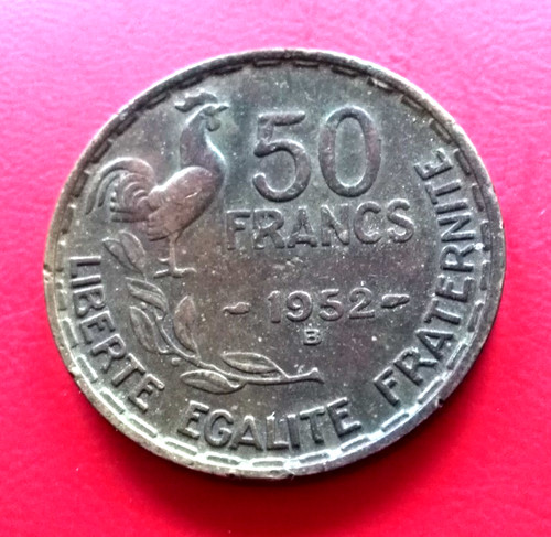 Pièce france francs 1952 b - france, 50