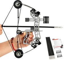 10" Mini Bogen Pfeil Set Compound Bogen Kleiner Bogenschießen Geschenk Spielzeug