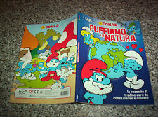 ALBUM I PUFFI PUFFIAMO LA NATURA CONAD 2012 COMPLETO+GIOCO NO CALCIATORI PANINI 