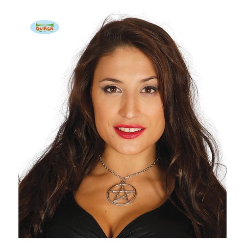 Collana con stella satana - collana, di