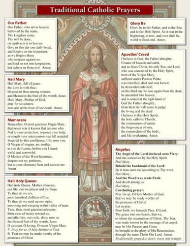 Catholic prayer poster - prayer,