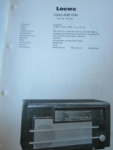 Schema elettrico radio - radio, loewe