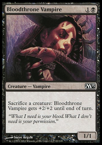 Mtg bloodthrone vampire - bloodthrone, foil